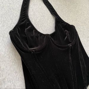 LA VIE EN ROSE vintage corset top